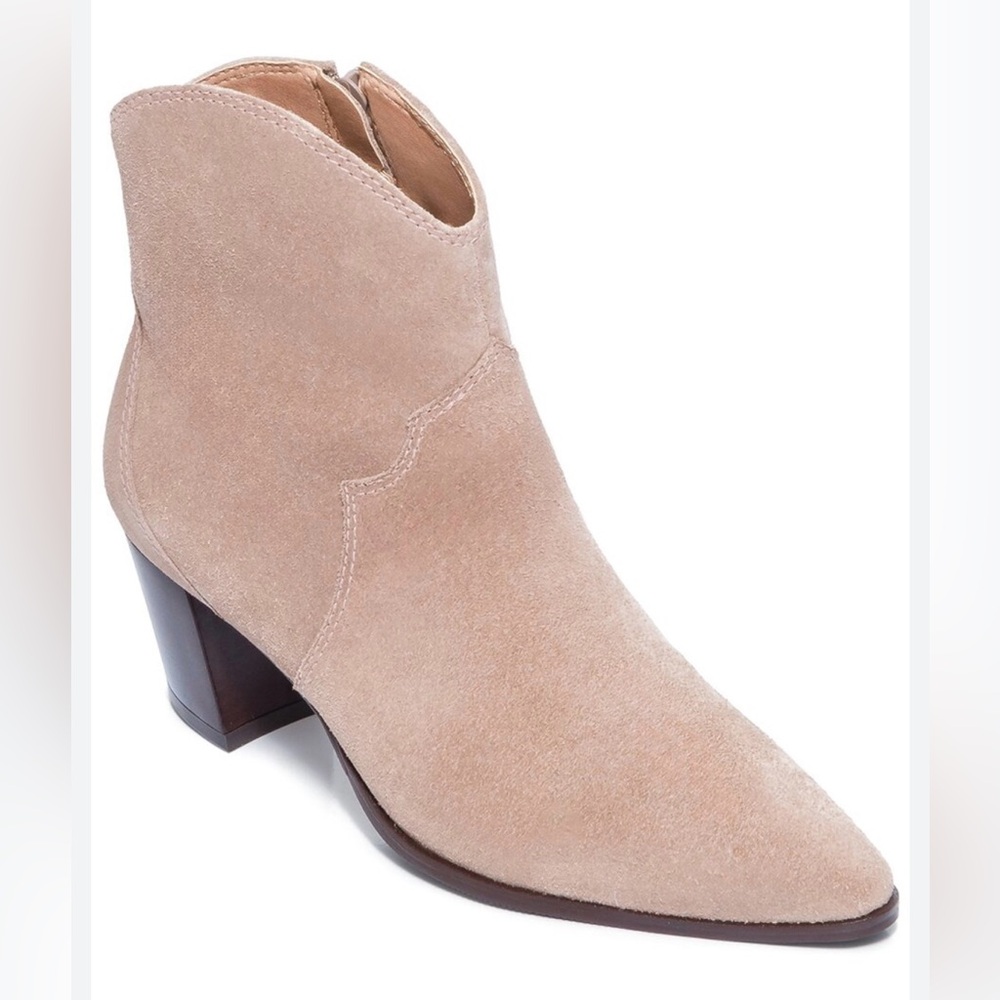 Bernardo Frisco Suede Boot Women Sz 8.5 Tan Beige NEW